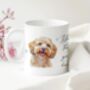 Personalised Cockapoo Dog Hearts Pet Gift Mug, thumbnail 1 of 2