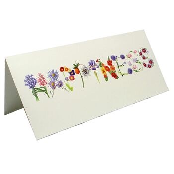 Botanical 'Happiness' Botanical Card, 2 of 3