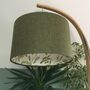 Ella Green Tweed Botanical Lined Drum Lampshade, thumbnail 1 of 8