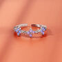Forget Me Not Flower Gold Or Silver Plated Ring, thumbnail 3 of 11
