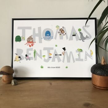 Children's Personalised Name Print, 11 of 12