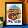 Sheffield Travel Poster, thumbnail 3 of 7