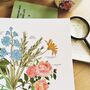 Our Story In Bloom Print Language Of Flowers, thumbnail 5 of 9
