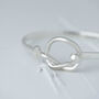 Personalised Sterling Silver Knot Bracelet Bangle, thumbnail 3 of 6