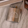 Personalised Whiskey Hip Flask Gift For Dad, thumbnail 3 of 4