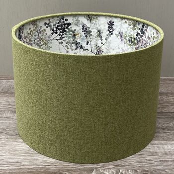 Bree Leaf Green Double Sided Botanical Lampshades, 7 of 10