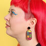 Graphic Pattern Acrylic Earrings, thumbnail 5 of 9