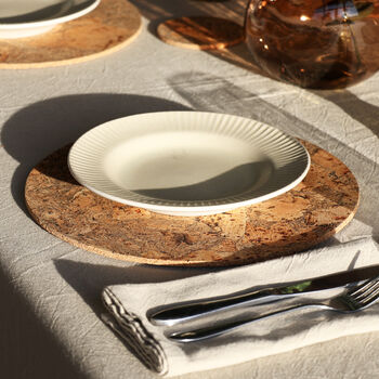 Natural Cork Placemats Set Of Four | Round, 4 of 9