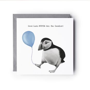 Good Luck Puffin Out Candles Card, 2 of 8