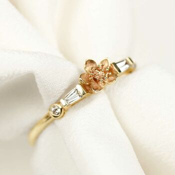 Cherry Blossom And Diamonds Ring, 4 of 10