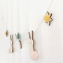 Bunny And Carrot Wooden Garland, thumbnail 5 of 5