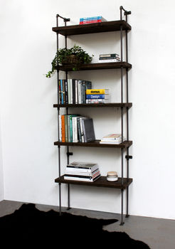Stroud Scaffolding Board And Steel Shelving/Bookcase, 3 of 9