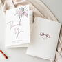 Wedding Thank You Cards Pink Lilac Florals, thumbnail 1 of 6