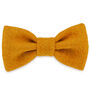 Honey Sunflower Harris Tweed Dog Bow Tie, thumbnail 1 of 5