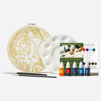 Sleepy Panda DIY Batik Craft Kit For Beginners, 6 of 7