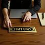 Staff Only Metal Door Sign Art Deco Or Modern, thumbnail 4 of 8
