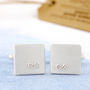Personalised Infinity Cufflinks And Tie Slide Gift Set, thumbnail 2 of 9