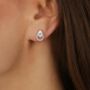 Riva Earrings White Gold Lab Grown Diamond, thumbnail 1 of 5