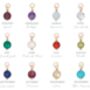 Gold Or Silver Heart Initial Necklace + Birthstone, thumbnail 6 of 6
