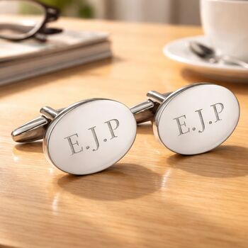 Personalised Silver Plated Cufflinks, 8 of 12