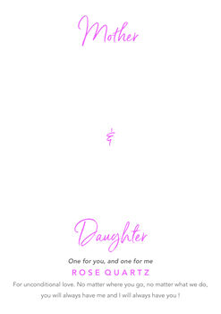 Mother And Daughter Rose Quartz Crystal Bracelet Set, 7 of 7