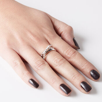 Entwined Serpent Ring In Silver, 4 of 7