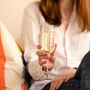 Personalised Engraved Champagne Flute Her 30th Birthday Gift, thumbnail 4 of 5