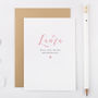 Personalised Will You Be My Bridesmaid Card 'Heart', thumbnail 1 of 1
