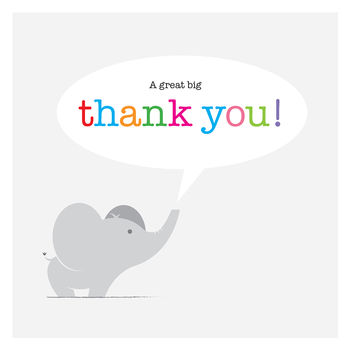 a great big thank you by ella and george | notonthehighstreet.com