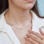 Sterling Silver Cz Trio Necklace, thumbnail 7 of 11
