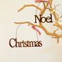 Rusty Christmas / Noel Hanging Tree Decoration, thumbnail 1 of 5