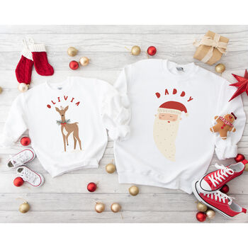 Personalised Family Christmas Sweatshirt With Names, 9 of 10