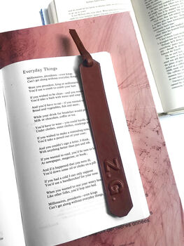 Personalised Leather Bookmark, 9 of 9