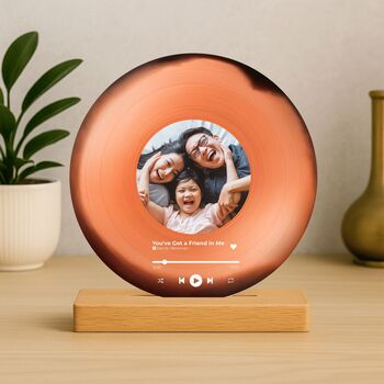 Personalised Music Plaque With Photo Printed, 8 of 11