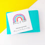 Personalised New Baby Rainbow Card, thumbnail 2 of 2