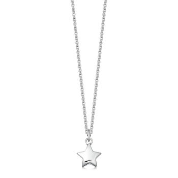 Solid Sterling Silver Star Necklace, 2 of 5