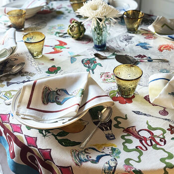 Bits And Bobs Linen Tablecloth, 12 of 12