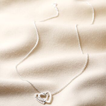 Personalised Sterling Silver Family Heart Necklace, 2 of 12