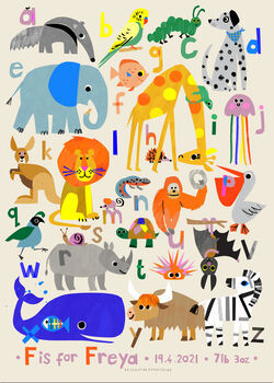 Personalised Animal Alphabet, 6 of 12