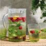 Plastic Ribbed Jug And Cups Set Five Pcs, thumbnail 1 of 2