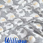 Personalised Unisex Grey Elephant Baby Blanket, thumbnail 2 of 6