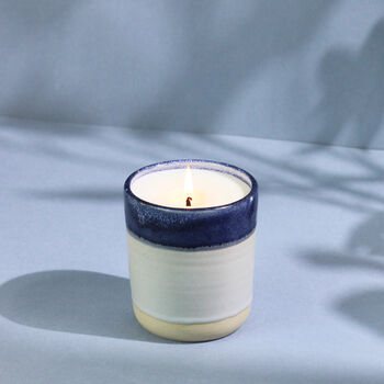 Handmade Lavender And Bergamot Luxury Ceramic Candle, 2 of 4
