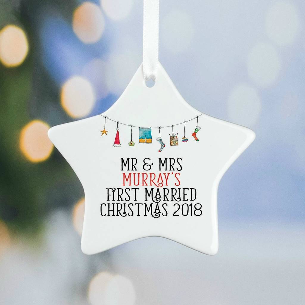 First Married Christmas Tree Decorations