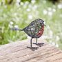 Set Of Two Wire Robin Decorative Ornament, thumbnail 5 of 7