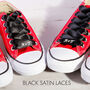 Personalised Satin Ribbon Laces For Wedding Converse, thumbnail 5 of 12