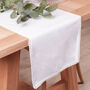 Marseille White French Knot Table Runner, thumbnail 1 of 4