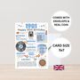 45th Birthday Card With 1981 Coin And Envelope Choose Your Colour, thumbnail 2 of 3