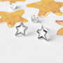 Reach For The Stars Sterling Silver Stud Earrings, thumbnail 2 of 11