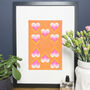 Retro 10 Of Hearts Playing Card Print Recycled Paper, thumbnail 2 of 4