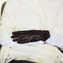 Soft Vegan Leather Pleated Cuff Suede Ladies Gloves, thumbnail 6 of 12
